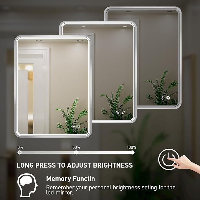 24x36 Inch LED Bathroom Mirror - Image 4