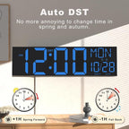 JALL 30" Large Digital Wall Mount Clock - Image 5