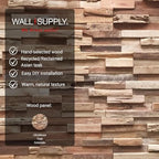 Wall!Supply 3D Wall Panels – Reclaimed Rustic Asian Teak Wood – Home Decor - Image 5