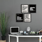DSHFG Motivational Inspirational Office Wall Art Decor Prints Set of 4 - Image 4
