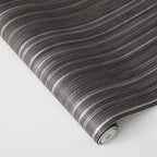 Tempaper Black Linen Grasscloth Removable Peel and Stick Wallpaper, 20.5 in X - Image 5