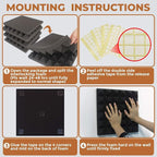 24 Pack-12 x 12 x 2 Inches Pyramid Designed Acoustic Foam Panels, Sound Proof - Image 8