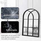 Dewfig Arched Window Wall Mirror, Vanity Mirrors - Image 7