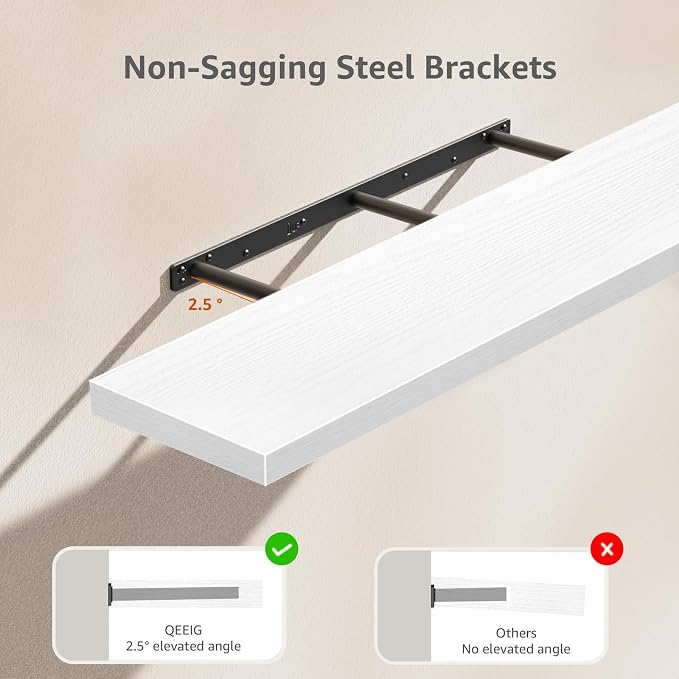 QEEIG Floating Shelves for Wall 47.2" Extra Long - Image 4