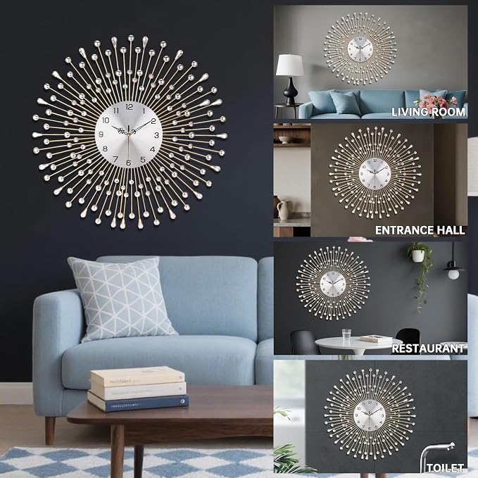SIN&MI Large Wall Clock Decorative - Image 5