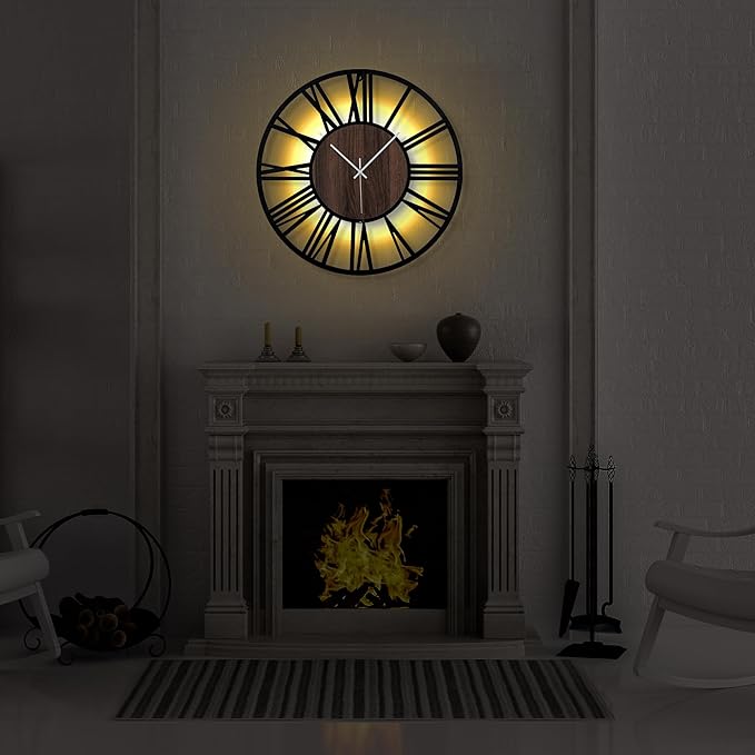 LEIKE 24'' Lighted Wall Clock - Image 6