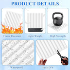 Nuanchu 32 Pcs 3D Slat Wall Panels, Paintable Waterproof Textured Tiles - Image 3