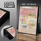 Abstract Modern Watercolor Painting Wall Art Trendy Vibrant Pastel Posters - Image 2