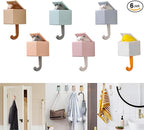 6Pcs Cute Creative Cat Coat Hook by FUZSKWID