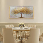 Large Framed Tree of Life Gold Wall Art, Large Canvas Prints Paintings Artwork - Image 5