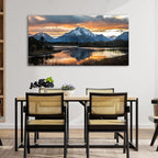 Extra Large Mountain Wall Art for Living Room Sunset Nature Grand Teton Wall - Image 7