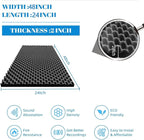 2 Pack Sound Proof Foam Panels |48"×24"×2" Quick-Recovery Soundproof Wall - Image 2