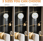 Modern Wall Clock, 10 Inch Digital Wall Clocks Battery Operated, Round Non - Image 8
