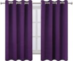 LEMOMO Purple Thermal Blackout Curtains/52 x 54 Inch/Set of 2 Panels Room - Image 2
