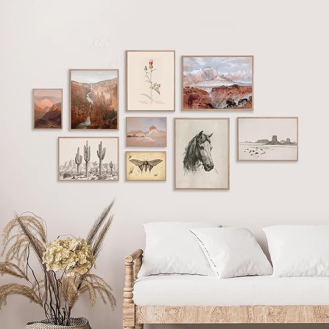 KBKBART Vintage Southwestern Wall Art, American Rustic Arizona Wall Art - Image 7