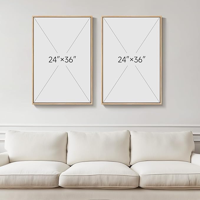 Framed Sage Green Abstract Wall Art - Image 3