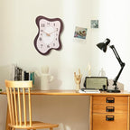 Mid Century Retro Irregular Shape Wall Clock, Silent Non-Ticking Battery - Image 8