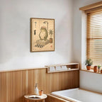 Funny Japanese Frog Bathroom Wall Art Whimsical Frog Shower Wall Decor 12x16 - Image 8