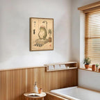 Funny Japanese Frog Bathroom Wall Art Whimsical Frog Shower Wall Decor 16x24 - Image 8