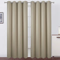 LEMOMO Blackout Curtains 52 x 84 Inch Long Beige Curtains Set of 2 Panels Room by Lemomo