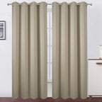 LEMOMO Blackout Curtains 52 x 84 Inch Long Beige Curtains Set of 2 Panels Room by Lemomo
