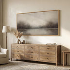 Large Framed Rustic Canvas Wall Art - Image 2
