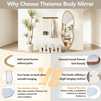 Irregular Full Length Mirror, Large Asymmetrical Wall Mirrors - Image 4