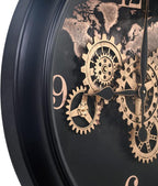 CLXEAST 24 Inch Moving Gear Wall Clock - Image 9