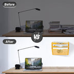 EASEPRES 3 Pocket Mesh Hanging Wall File Organizer, Wall Mounted Mail Paper - Image 4