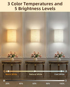 EZVALO Battery Operated Wall Sconce, Rechargeable Wall Sconces Set of Two - Image 2