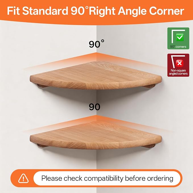 Gieanoo Floating Corner Shelves - Image 6