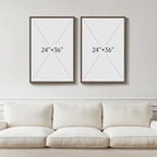 Framed Boho Animal Wall art for Nursery Decor, 2 Piece Rustic Bird Bear Canvas - Image 3