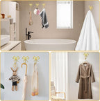 2Pcs Large Size Gold Bow Wall Hook, Metal Hook, Bow Room Decor Hooks - Image 4