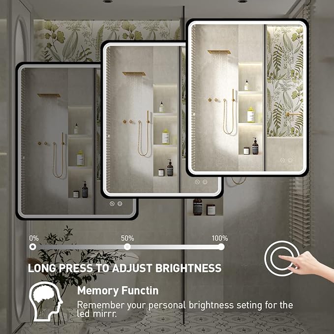 36x28 Inch LED Bathroom Mirror - Image 5