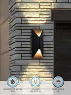 LEONLITE Dimmable LED Up Down Wall Light, CRI 90+, IP65 Waterproof, 10%-100% - Image 7