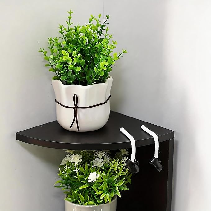 No-Drill Corner Shelf Wall Mount, 7-Tier Floating Corner Bookshelf - Image 7