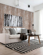 Dimoon Wallpaper 118" x17.7''Wood Wallpaper Brown Thicken Grey Dark Wood - Image 4