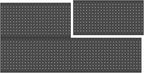 WALMANN Metal Pegboard Panels for Wall Tools Storage Pegboard for Garage by WALMANN