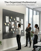 Aothia 12-Pack Felt Bulletin Board Tiles 48"x36", Modular Pin Board - Image 5