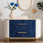 Blue Velvet Fabric Wallpaper Peel and Stick Felt Contact Paper 17.7"x80" - Image 5