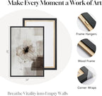 Framed Neutral Abstract Floral Wall Art - Image 7