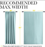 NICETOWN 2 Panels Blackout Curtains, Rod Pocket Thermal Insulated Drapess - Image 6