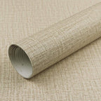 TANONE Khaki Contact Paper Peel and Stick, Grasscloth Beige Wallpaper Self - Image 7