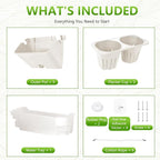 3-Tiers Vertical Wall-Mounted Planter - Image 5