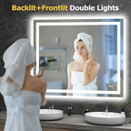 Hivone 48X40 LED Bathroom Mirror - Image 2
