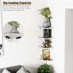 Corner Shelf Wall Mount, Floating Corner Shelves, Rustic Wood Wall Storage - Image 3
