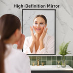 22x30 Inch Bathroom Mirror for Over Sink, Rectangular Black Mirror, Mirrors for - Image 2