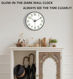 12 Inch Silent Wall Clocks Battery Operated, Glow in The Dark Wall Clock - Image 2