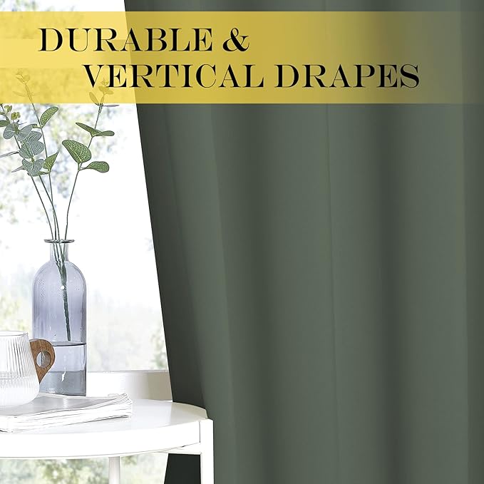 NICETOWN Blackout Curtain Window Treatment Thermal Curtain Solid Grommet Room - Image 6