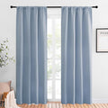 NICETOWN Blackout Curtains for Living Curtains, Vintage Blue, 1 Pair, 34-inch W by NICETOWN